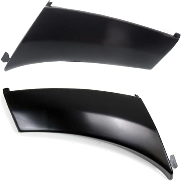 Front, Driver and Passenger Side Bumper End, Primed Plastic