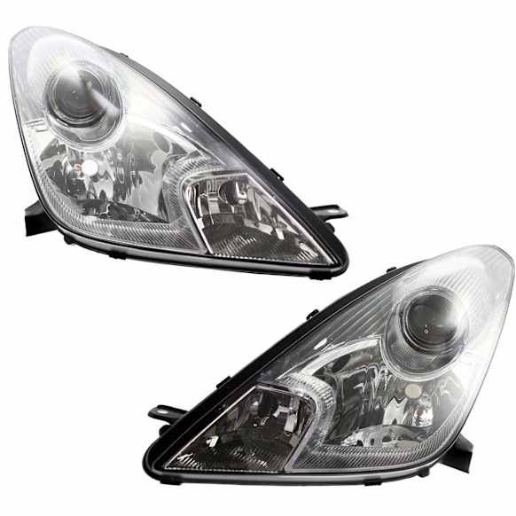 2001 Toyota Celica - Driver and Passenger Side Halogen Headlight, Without bulb(s), OE Replacement