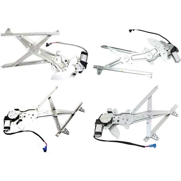 Front and Rear, Driver and Passenger Side Window Regulators, Power, Japan Or USA Built Vehicle