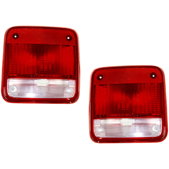 1985 Chevrolet G20 - Driver and Passenger Side Halogen Tail Light, Without bulb(s), Extended Cargo Van, OE Replacement