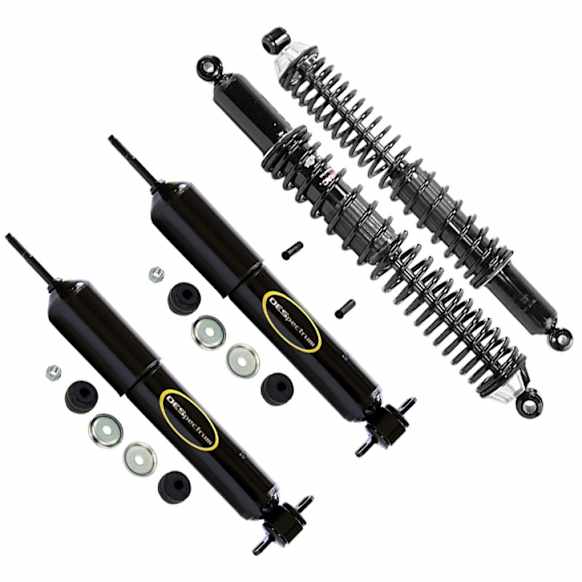 2002 Ford Ranger - Front and Rear, Driver and Passenger Side Shock, RWD, With Front Coil Spring, Load Adjusting Series