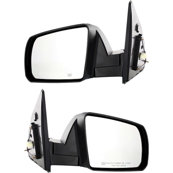 2007 Toyota Tundra Base - Driver and Passenger Side Mirror,  For Models With Cold Climate Specification, Power Adjust, Heated, Textured Black, Manual Folding, No Signal Light, No Blind Spot Feature, No Memory, No Puddle Light, No Auto-Dimming, Standard Cab P
