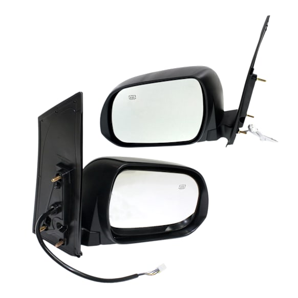 Driver and Passenger Side Mirror, Power Adjust, Heated, Manual Folding, Paintable, No Signal Light, No Memory, No Puddle Light, No Auto-Dimming, No Blind Spot Feature