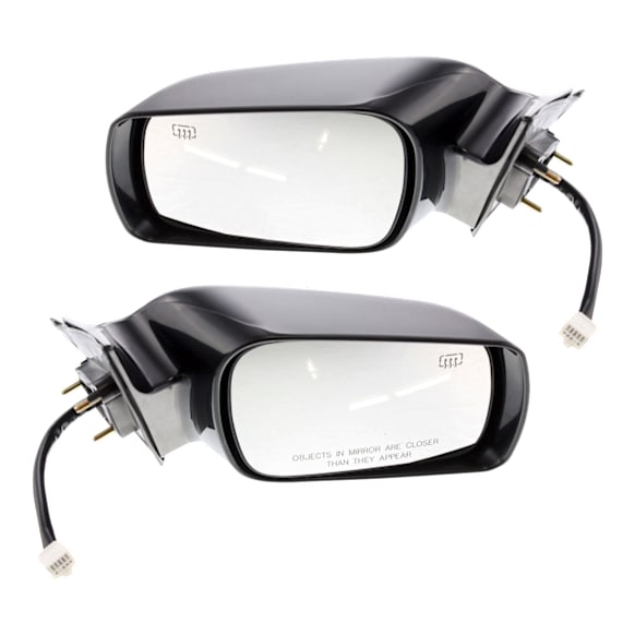 Driver and Passenger Side Mirror, Power Adjust, Heated, Non-Folding, Paintable, No Signal Light, With Memory, No Puddle Light, No Auto-Dimming, No Blind Spot Feature