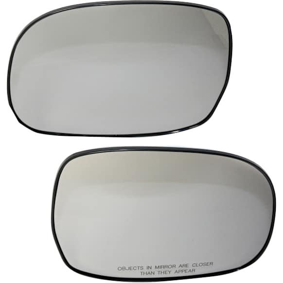 Driver and Passenger Side Mirror Glass, Non-Heated, Non-Towing, With backing plate, Includes (2) Mirror Glasses