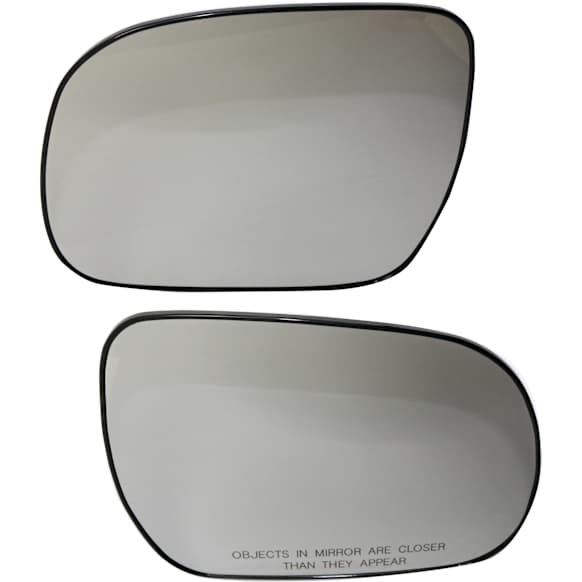 Driver and Passenger Side Mirror Glass, Non-Heated, Non-Towing, With backing plate, Includes (2) Mirror Glasses