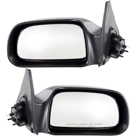 Driver and Passenger Side Mirror, RWD, Exc. PreRunner/S-Runner, Manual Adjust, Non-Heated, Paintable, Non-Folding, No Signal Light, No Blind Spot Feature, No Memory, No Puddle Light, No Auto-Dimming