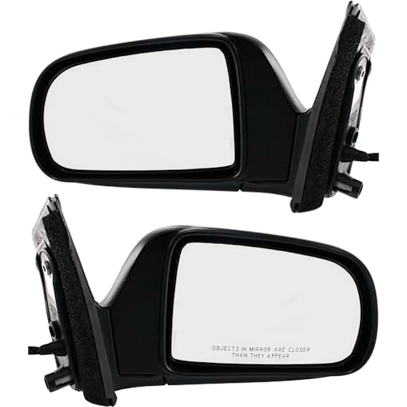 Driver and Passenger Side Mirror, Power Adjust, Non-Heated, Manual Folding, Paintable, No Signal Light, No Memory, No Puddle Light, No Auto-Dimming, No Blind Spot Feature
