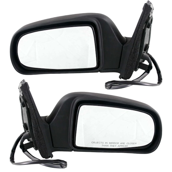 Driver and Passenger Side Mirror, Power Adjust, Heated, Manual Folding, Paintable, No Signal Light, No Memory, No Puddle Light, No Auto-Dimming, No Blind Spot Feature