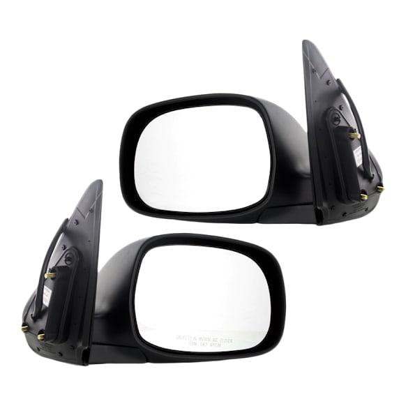 2001-2007 Toyota Sequoia - Driver and Passenger Side Mirror, Power Adjust, Non-Heated, Manual Folding, Paintable, No Signal Light, No Memory, No Puddle Light, No Auto-Dimming, No Blind Spot Feature