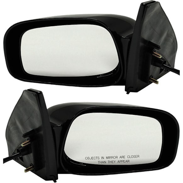 2003-2008 Toyota Matrix - Driver and Passenger Side Mirrors, Power, Non-Folding, Non-Heated, Paintable, No Signal Light, No Memory, No Puddle Light, No Auto-Dimming, No Blind Spot Feature