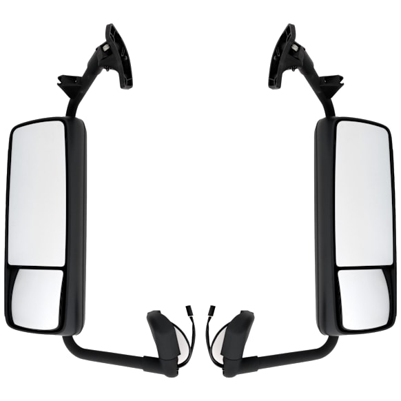 Driver and Passenger Side Mirror, Upper - Power Adjust, Lower - Manual Adjust, Heated, Manual Folding, Paintable, No Signal Light, No Memory, No Puddle Light, No Auto-Dimming, No Blind Spot Feature