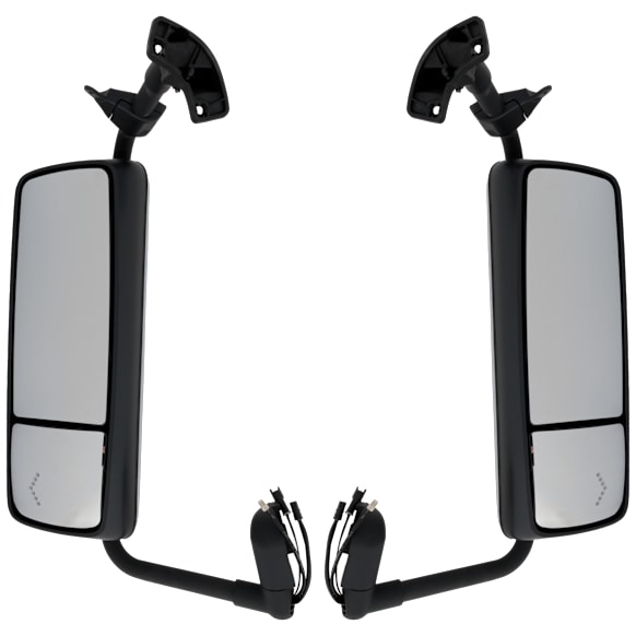 Driver and Passenger Side, Mirrors, Upper - Power , Lower - Manual Adjust, Heated, Chrome, No Signal Light, No Memory, No Puddle Light, No Auto-Dimming, No Blind Spot Feature