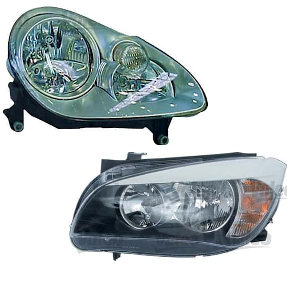 2005 Porsche Cayenne - Driver and Passenger Side Halogen Headlight, With bulb(s), OE Replacement