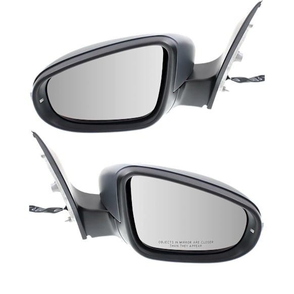 Driver and Passenger Side Mirrors, Power, Manual Folding, Heated, Paintable, In-housing Signal Light, No Memory, No Puddle Light, No Auto-Dimming, No Blind Spot Feature