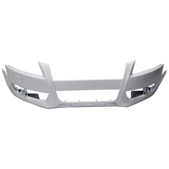 AUA5QU08-87-0 Front Primed Bumper Cover, White Glove Premium Unfolded Delivery,  Coupe/Convertible, For Models Without S-Line Package, Without Parking Aid Sensor Holes, With Headlight Washer Holes