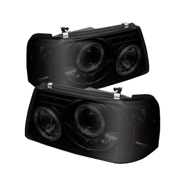 2008 Ford Ranger - Driver and Passenger Side Halogen Headlight, With bulb(s), Smoked Lens, Black Interior, Signature Series