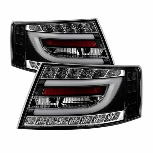 5080769 Driver and Passenger Side LED Tail Light, With bulb(s), Clear Lens, Black Interior