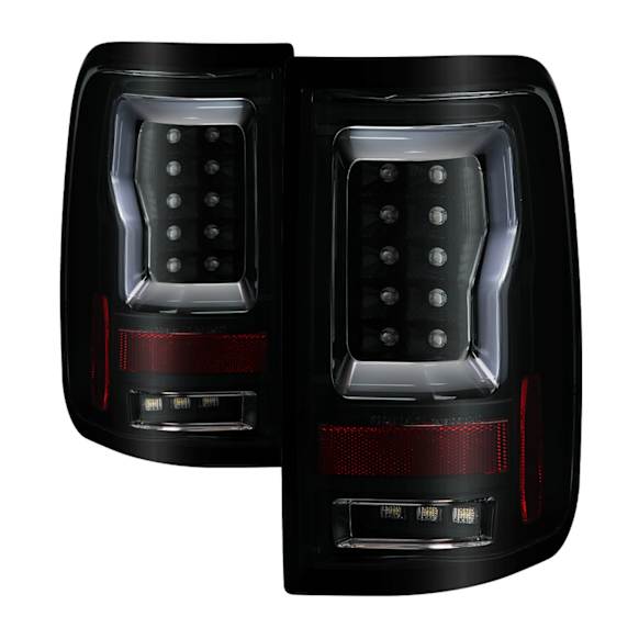 2006 Ford F-150 - Driver and Passenger Side LED Tail Light, With bulb(s), Smoked Lens, Black Interior, Fleetside