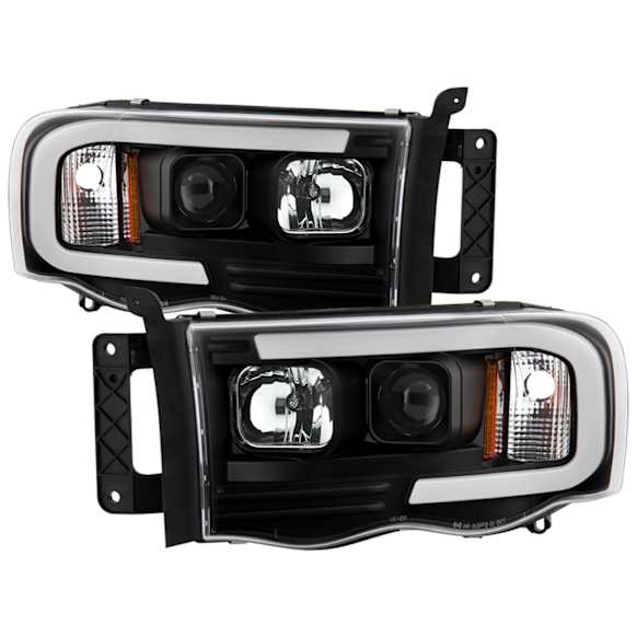 5088079 Driver and Passenger Side Halogen/LED Headlight, With bulb(s), Clear Lens, Black Interior, Platinum Series