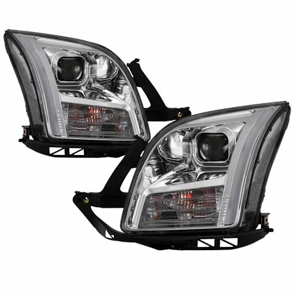 2009 Ford Fusion - Driver and Passenger Side Halogen Headlight, With bulb(s), Clear Lens, Chrome Interior, Xtune Series