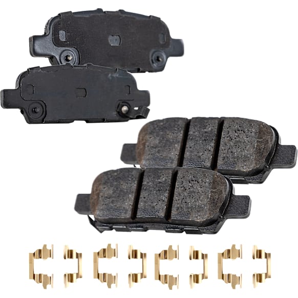 2019 Nissan Rogue Sport - Rear Ceramic Brake Pad Set, engdesig: MR20DD, Naturally Aspirated, GAS, Nissan Engine, Manual Operated Parking Brake, Pro-Line Series