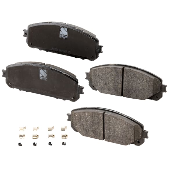 Front Brake Pad Set, Ceramic, For Models with Single Piston Front Caliper and 278mm Rear Disc Brakes, Pro-Line Series