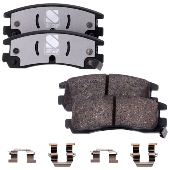 2003 Chevrolet Impala - Rear Ceramic Brake Pad Set, Police; Taxi, Pro-Line Series