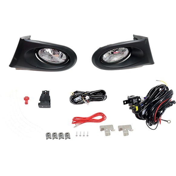 Front, Driver and Passenger Side Halogen Fog Light, With bulb(s)