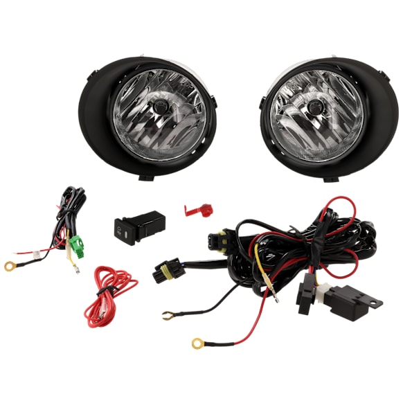 Front, Driver and Passenger Side Halogen Fog Light, With bulb(s)
