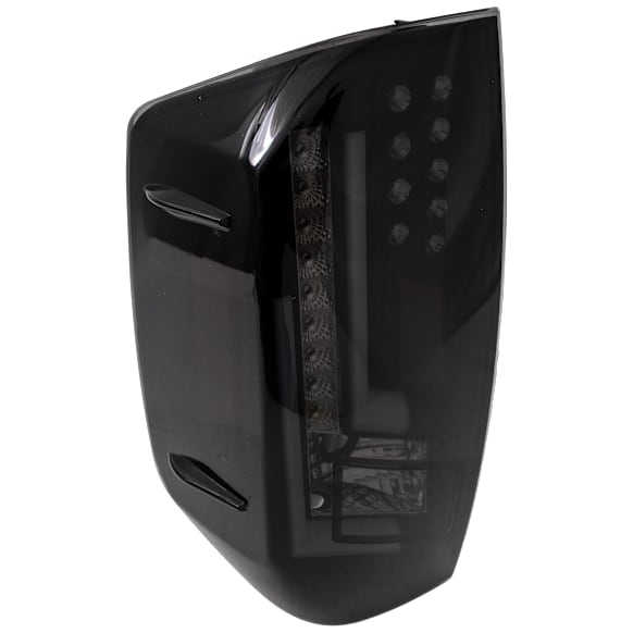 Driver and Passenger Side Tail Light, with Bulbs, LED, Smoked Lens, Black Interior