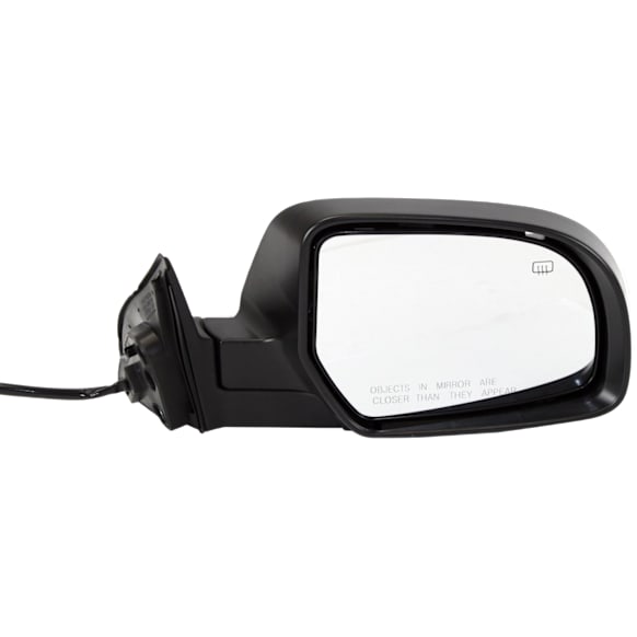 Passenger Side Mirror, Power Adjust, Heated, Manual Folding, With 1 Paintable and 1 Textured Black Cap, No Signal Light, No Memory, No Puddle Light, No Auto-Dimming, No Blind Spot Feature