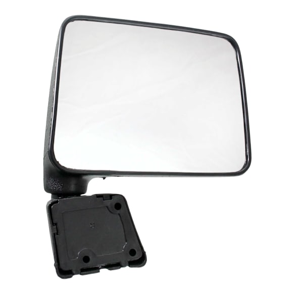 Passenger Side Mirror, Manual Adjust, Manual Folding, Non-Heated, Textured Black, No Signal Light, No Memory, No Puddle Light, No Auto-Dimming, No Blind Spot Feature