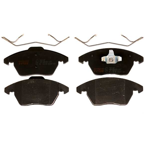 2015 Volkswagen Jetta - Front Ceramic Brake Pad Set, CPRA Engine, Description: 288mm Brake Rotor; With 288mm Brake Rotor or 345mm Brake Rotor diameter