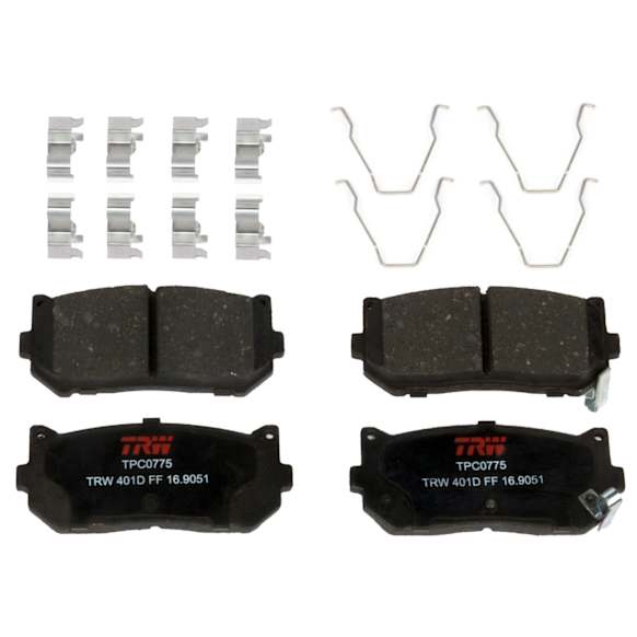 TXH0775 Rear Premium Braking Series Semi-metallic Brake Pad Set