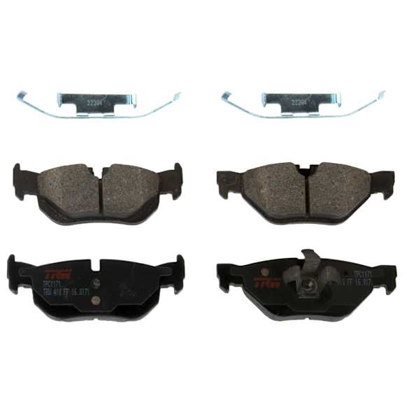 2007 BMW 328i - Rear Semi-Metallic Brake Pad Set, enginedesignationname : N52, Premium Braking Series