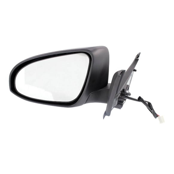 2015-2019 Toyota Yaris - Driver Side Mirror, Power Adjust, Non-Heated, Manual Folding, Paintable, No Signal Light, No Memory, No Puddle Light, No Auto-Dimming, No Blind Spot Feature
