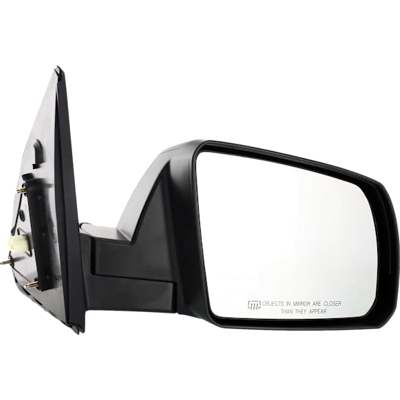 2008 Toyota Tundra - Passenger Side Mirror, For Models With Cold Climate Specification, Power Adjust, Heated, Textured Black, Manual Folding, No Signal Light, No Blind Spot Feature, No Memory, No Puddle Light, No Auto-Dimming