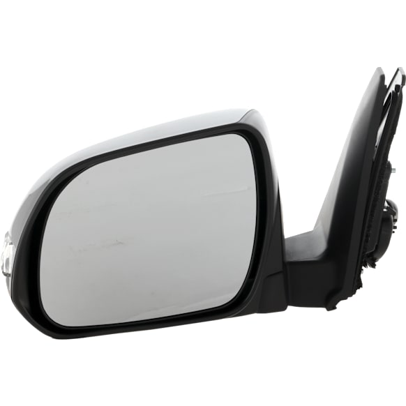 2010-2013 Toyota 4Runner - Driver Side Mirror, Power, Manual Folding, Heated, Paintable, In-housing Signal Light, No Memory, With Puddle Light, No Auto-Dimming, No Blind Spot Feature