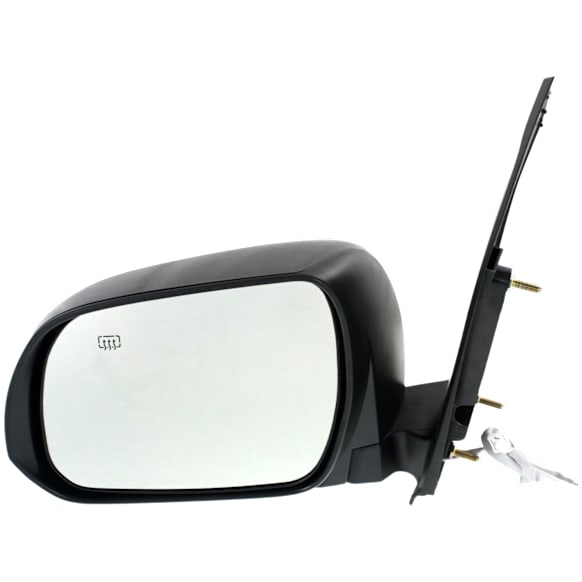 2011 Toyota Sienna Base - Driver Side Mirror, Power Adjust, Heated, Paintable, Manual Folding, No Signal Light, No Blind Spot Feature, No Memory, No Puddle Light, No Auto-Dimming