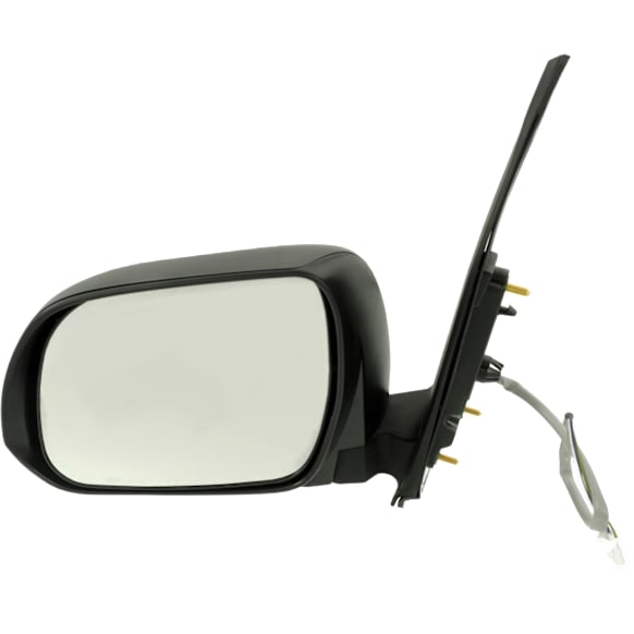 Driver Side Mirror, Power Adjust, Non-Heated, Manual Folding, Textured Black, No Signal Light, No Memory, No Puddle Light, No Auto-Dimming, No Blind Spot Feature