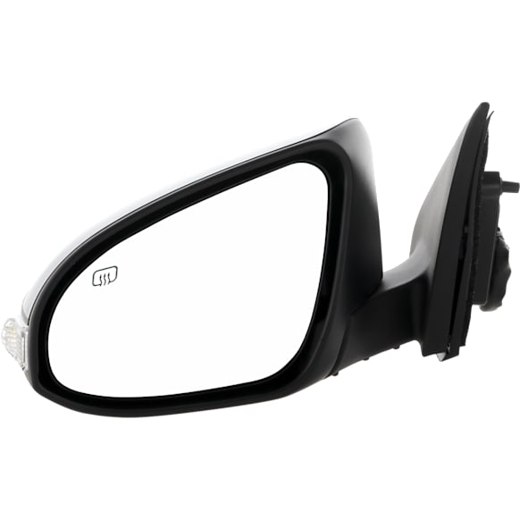 Driver Side Mirror, Power, Manual Folding, Heated, Paintable, In-housing Signal Light, With memory, No Puddle Light, No Auto-Dimming, No Blind Spot Feature