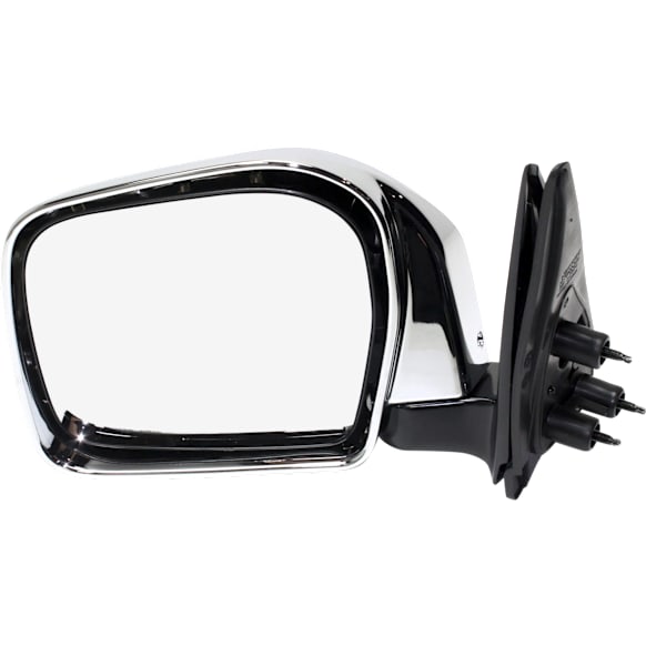 Driver Side Mirror, Manual Adjust, Manual Folding, Non-Heated, Chrome, No Signal Light, No Memory, No Puddle Light, No Auto-Dimming, No Blind Spot Feature