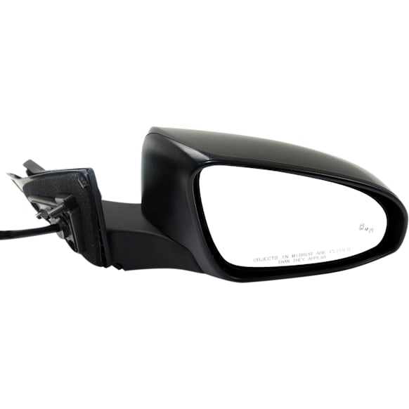 Passenger Side Mirror, Power, Manual Folding, Heated, Paintable, No Signal Light, No Memory, No Puddle Light, No Auto-Dimming, With Blind Spot Detection in Glass