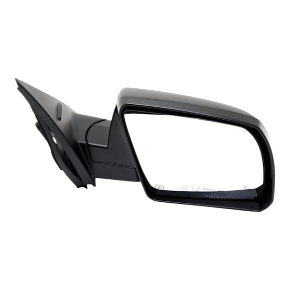 2014-2021 Toyota Tundra - Passenger Side Mirror, Power Adjust, Heated, Manual Folding, Textured Black, No Signal Light, No Memory, No Puddle Light, No Auto-Dimming, With Blind Spot Detection in Glass