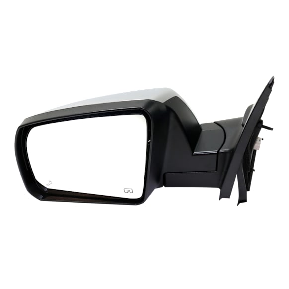 2014 Toyota Tundra - Driver Side Mirror, For Models With Lane Change Assist, Power Adjust, Heated, Chrome, Manual Folding, No Signal Light, With Blind Spot Detection in Glass, No Memory, No Puddle Light, No Auto-Dimming