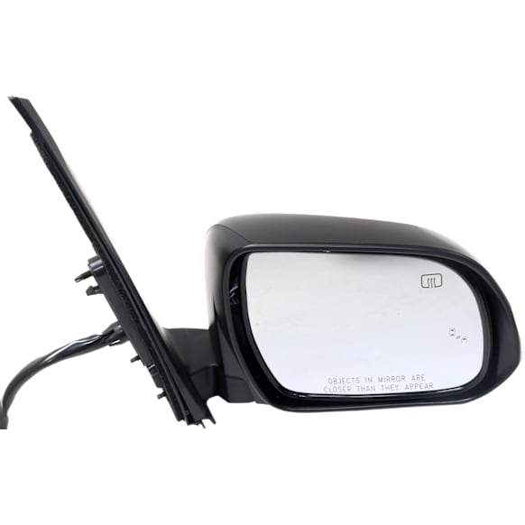 2014 Toyota Sienna L - Passenger Side Mirror, Power Adjust, Heated, Paintable, Power Folding, In-housing Signal Light, With Blind Spot Detection in Glass, With Memory, No Puddle Light, No Auto-Dimming