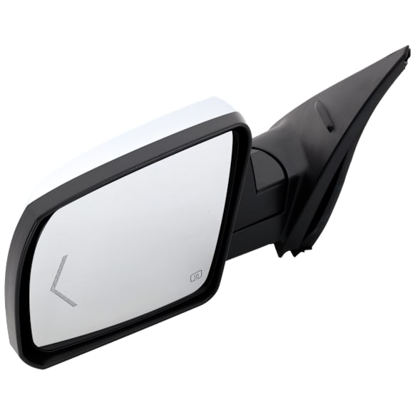2014-2021 Toyota Tundra - Driver Side Mirror, Power Adjust, Heated, Power Folding, Chrome, In-glass Signal Light, With Memory, With Puddle Light, No Auto-Dimming, With Blind Spot Detection in Glass