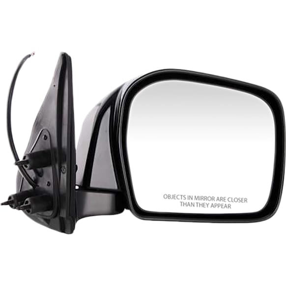2004 Toyota Tacoma - Passenger Side Mirror, Four Wheel Drive, Power Adjust, Non-Heated, Paintable, Manual Folding, No Signal Light, No Blind Spot Feature, No Memory, No Puddle Light, No Auto-Dimming, 4WD