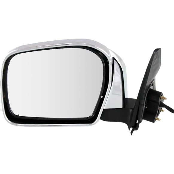 Driver Side Mirror, Power, Manual Folding, Non-Heated, Chrome, No Signal Light, No Memory, No Puddle Light, No Auto-Dimming, No Blind Spot Feature